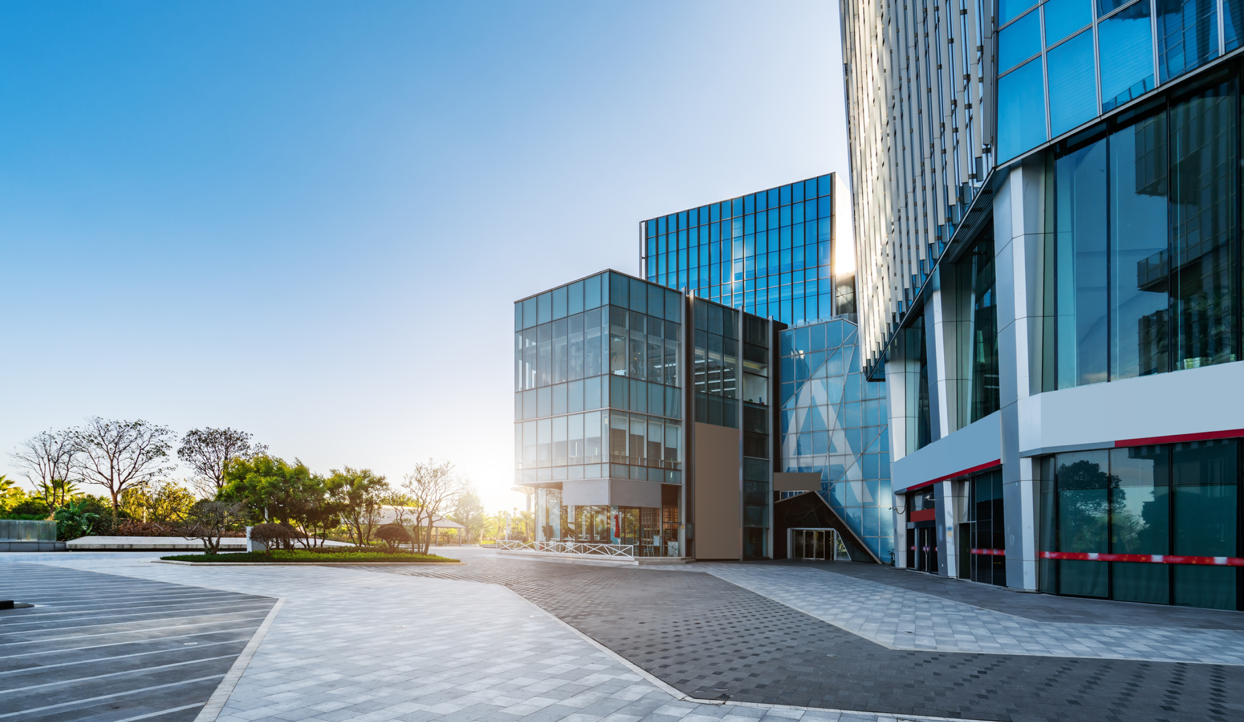 Commercial facility maintenance services including trash removal, parking lot maintenance, exterior upkeep, and property support by All 1 Service.
