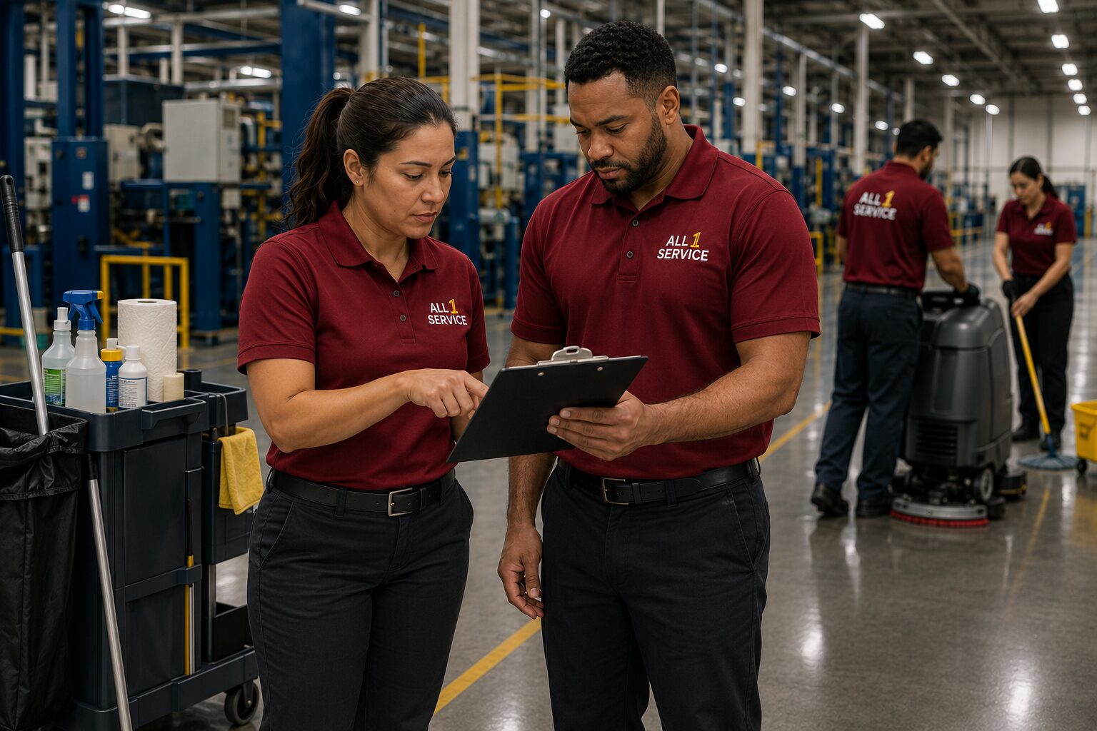 Atlanta warehouse cleaning - restroom and break room cleaning services in Atlanta, GA, helping maintain clean, sanitized, and comfortable employee spaces within warehouses, distribution centers, and industrial facilities.